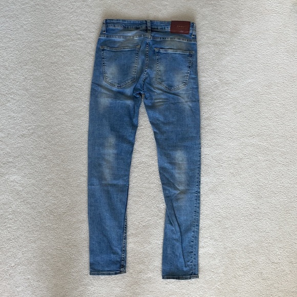 Zara Skinny Fit Blue Jeans - Picture 2 of 3